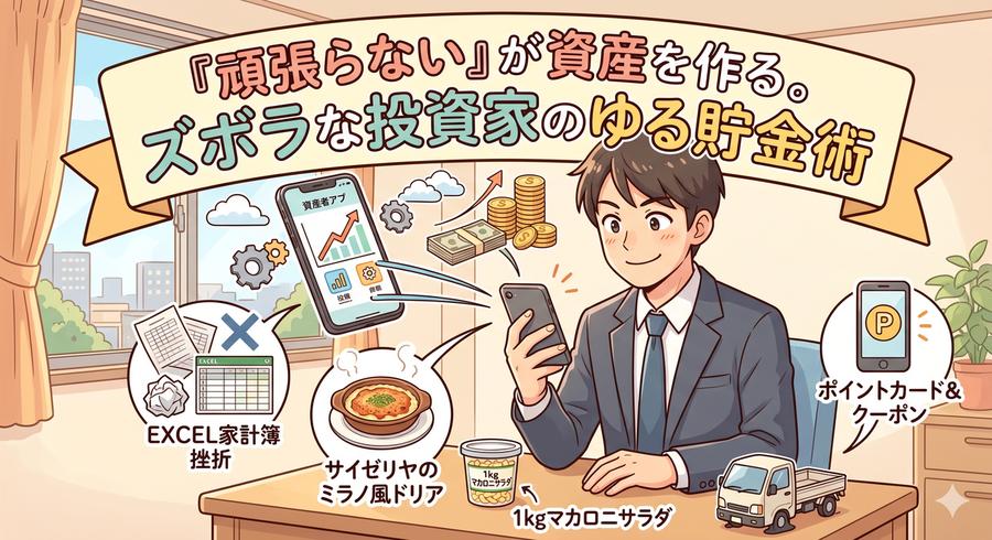 「頑張らない」が資産を作る。ズボラな投資家の、「貯金のすゝめ」